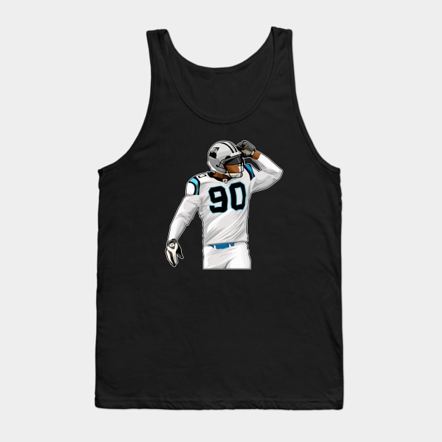 Julius Peppers #90 King Sacks Tank Top by GuardWall17